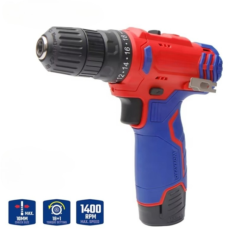 Power Tools Cordless - Trapano a Batteria 12V 10mm, Utensile