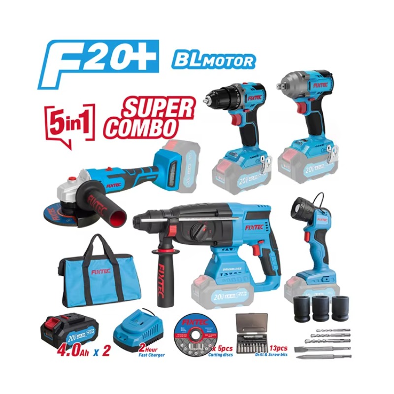 Combo Power Tools - Set di Utensili Elettrici 20V Senza