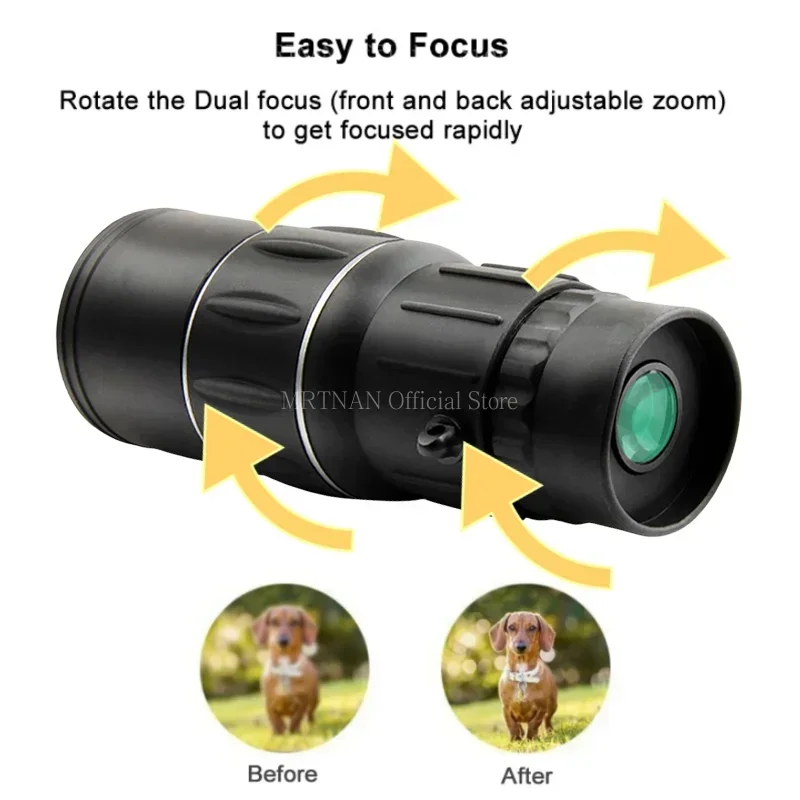 Power Tools Zoom - Potente telescopio monoculare 40X60 HD professionale