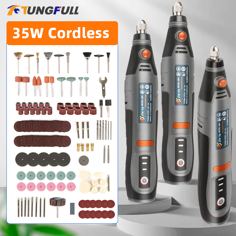 Power Tools Ingco - 35W Ricaricabile Trapano Elettrico USB Cordless