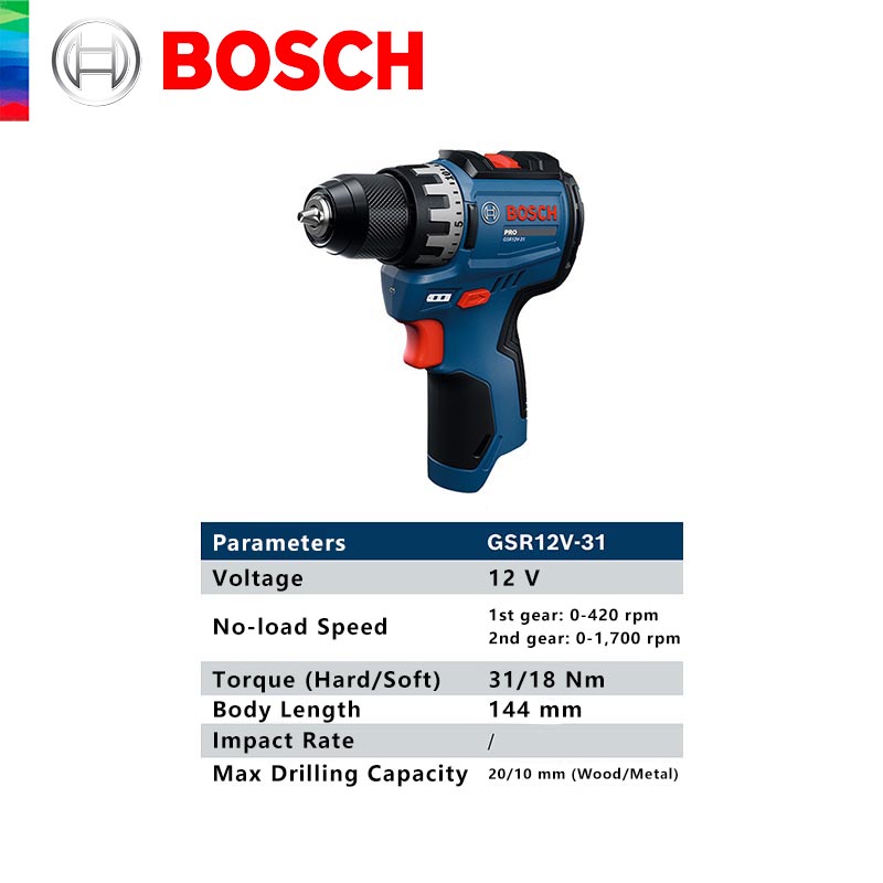 BOSCH GSR 12V-31 Professional  - Power Tools Cordless recensione e prezzo