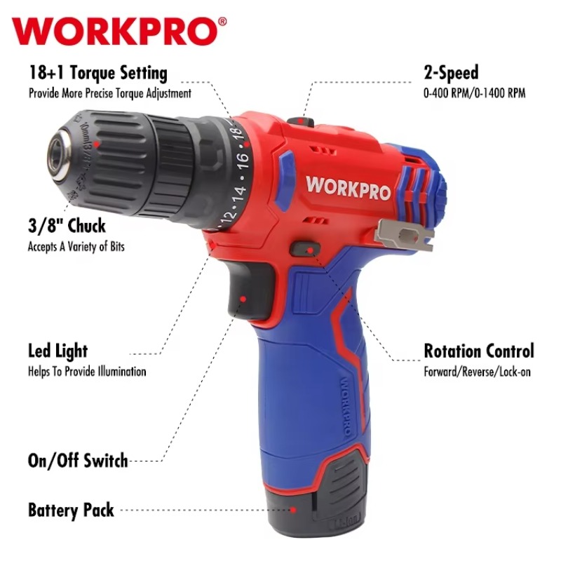 Trapano a Batteria 12V 10mm, U - Power Tools Cordless recensione e prezzo