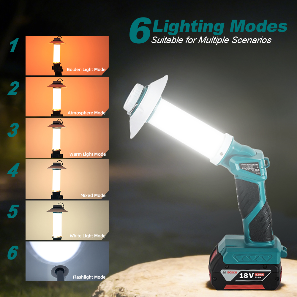 Torcia da campeggio a LED a 6  - Power Tools Zoom recensione e prezzo
