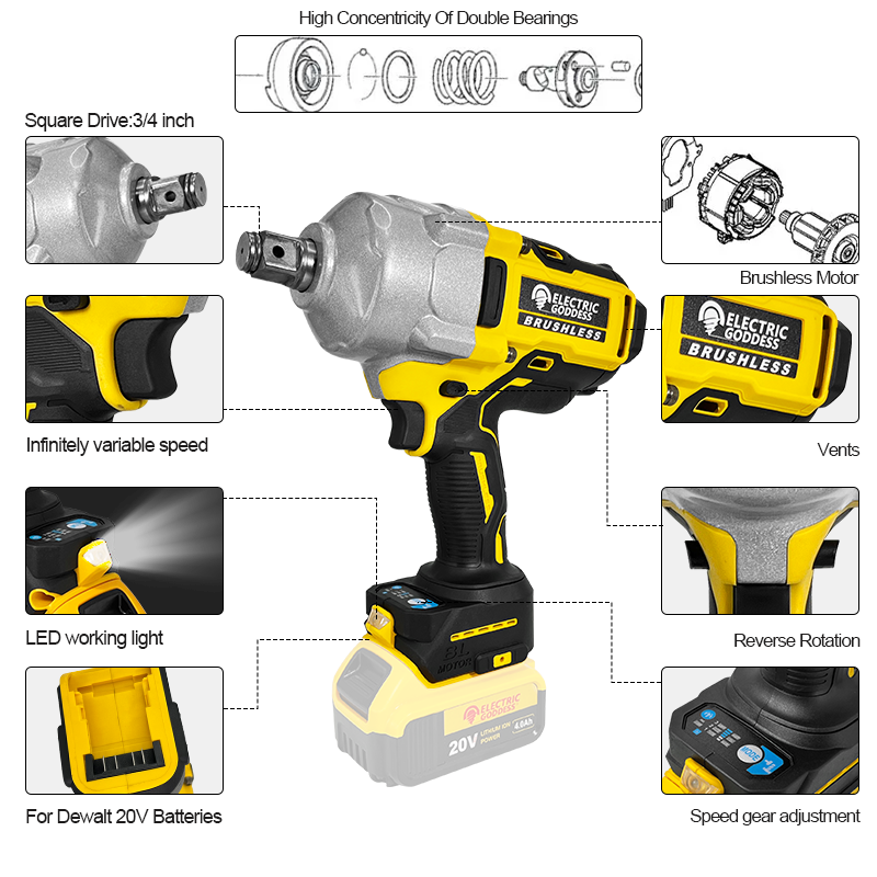 Elettrico Dea 2200N.M Chiave a - Power Tools Ingco recensione e prezzo
